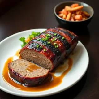 House Smoked Bacon Wrapped Meatloaf