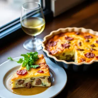 Bacon & Sausage Quiche