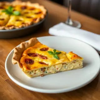 Chicken & Sun-dried Tomato Quiche