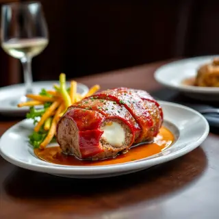Bacon-Wrapped Cheese-Stuffed Meatloaf